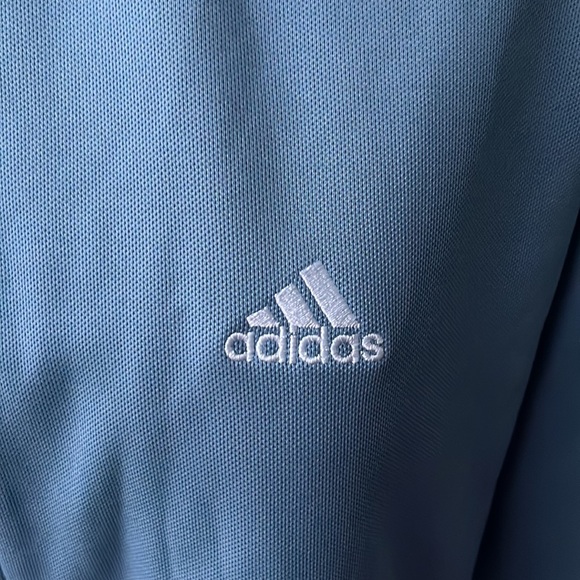 NWOT! Adidas Men’s Jersey Full Zip 3 tone jacket. Large. Knit bottom and cuffs - Picture 2 of 9